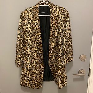 Zara cheetah/leopard print blazer